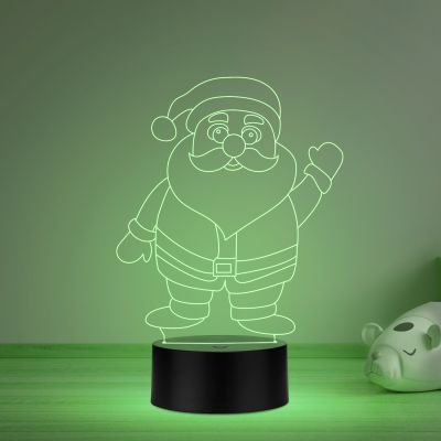 Santa Claus Led Night lamp 16 Color Changing Light & Remote Control Gift for Christmas